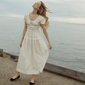 XXL DOEN Leanne Dress in Salt